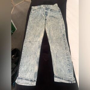 Acid wash levis 501 boyfriend jeans 32x31